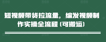 短视频带货拉流量，编发视频制作实操全流程(可搬运)-灵创汇