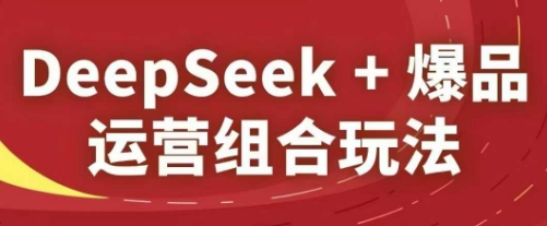 DeepSeek+爆品运营组合玩法，2025淘系精品课-灵创汇